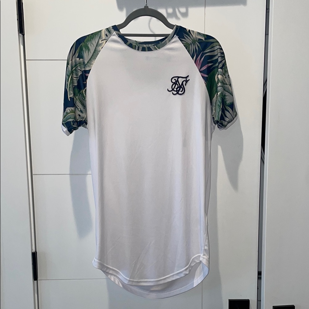 Siksilk White and Floral Men's Shirt